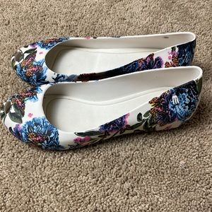 Melissa Floral Round Peeptoe Flats